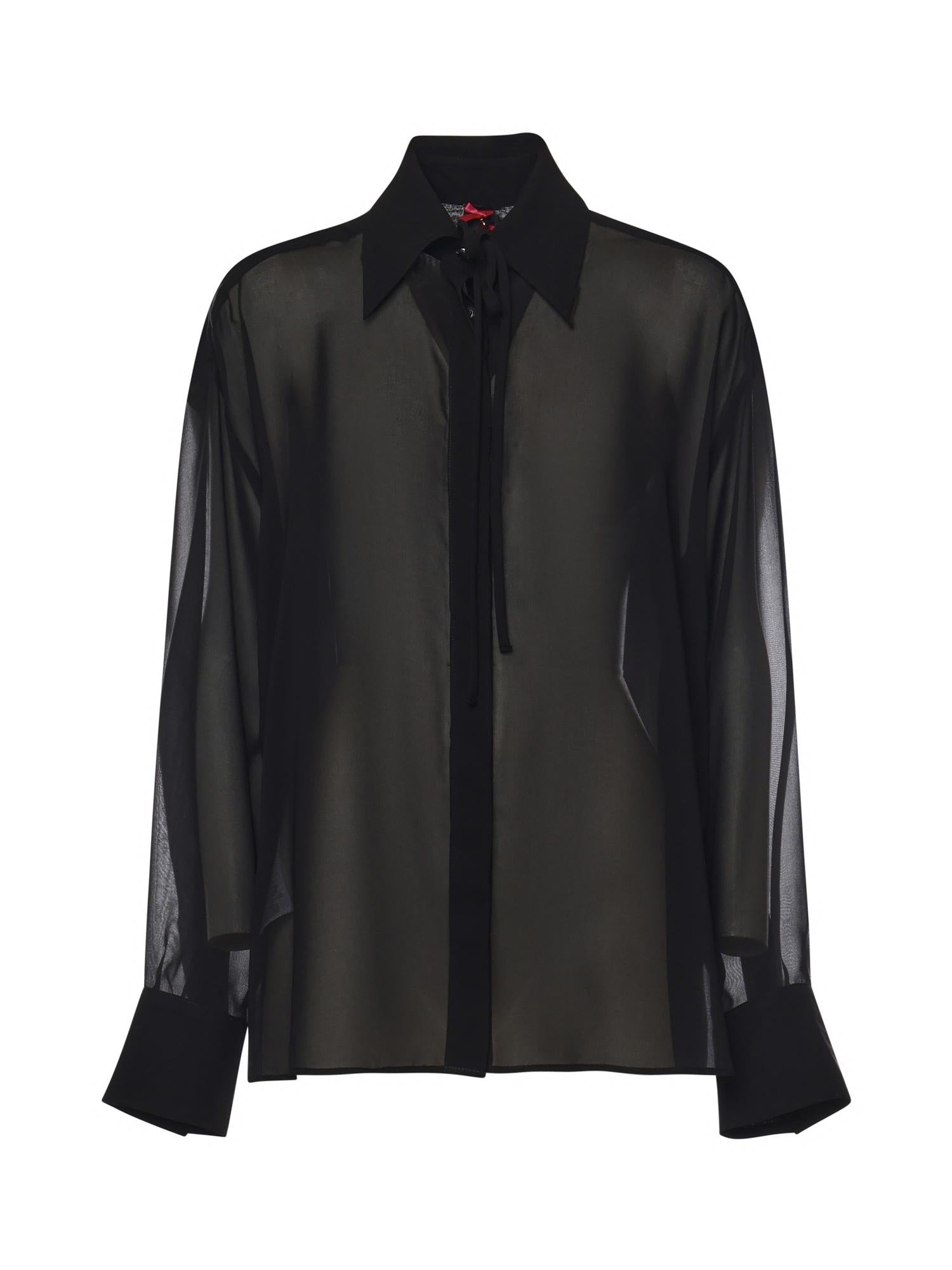 Camicia in chiffon 106393 A35SZ99 PINKO 