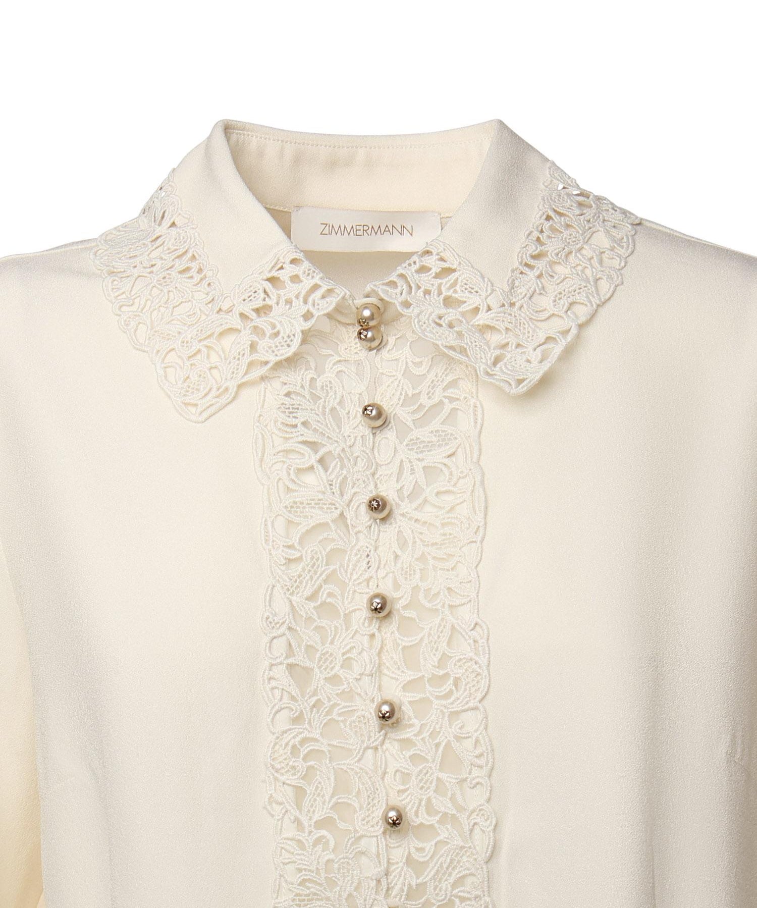 Camicia con finiture in pizzo 5398TF25R CRM ZIMMERMANN 
