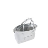 Mini bag in pelle con logo 73BP9VT02 LOLLI POPPOP SILVER V° 73 