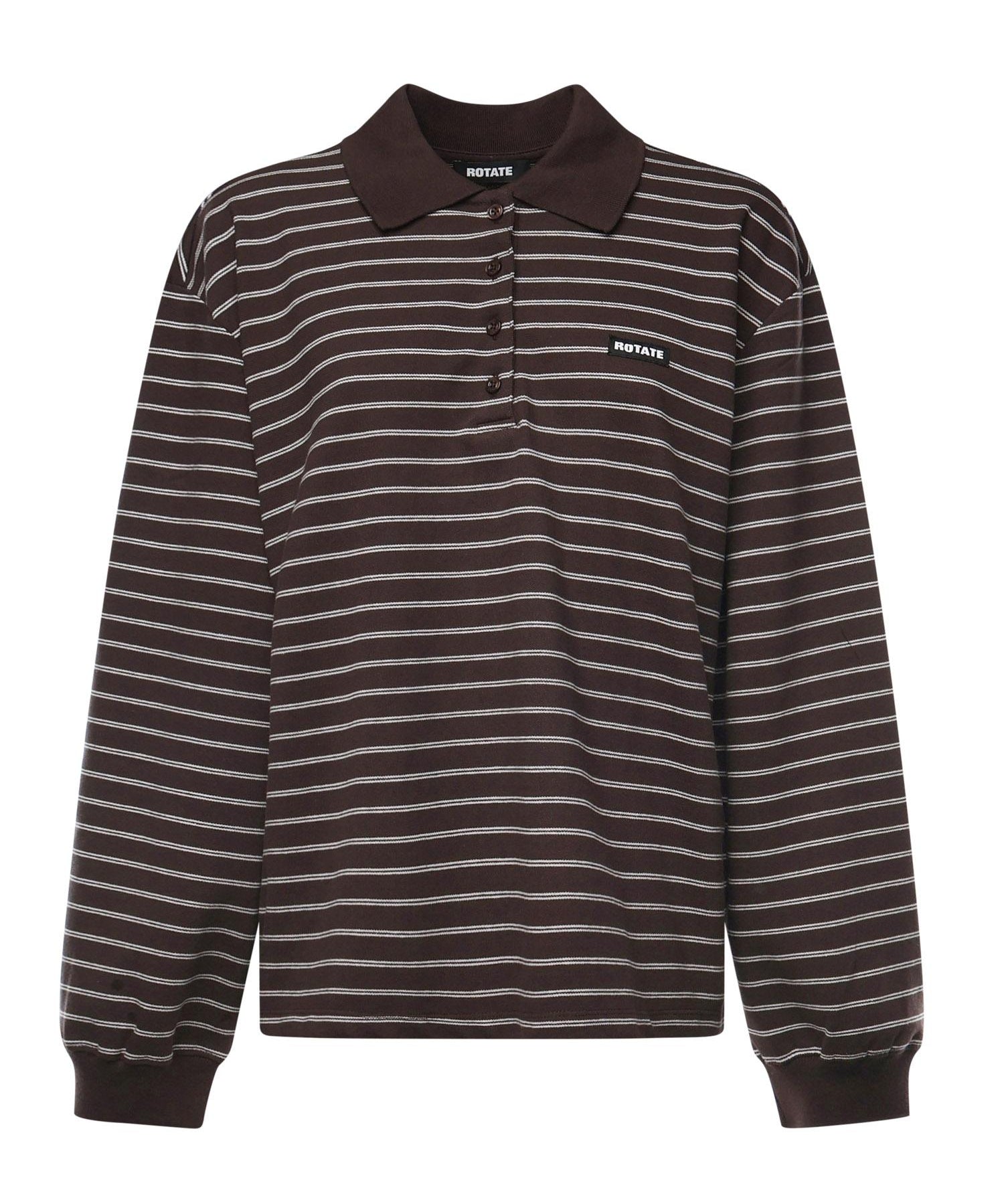 Polo in misto cotone a righe 116003 3088 ROTATE 