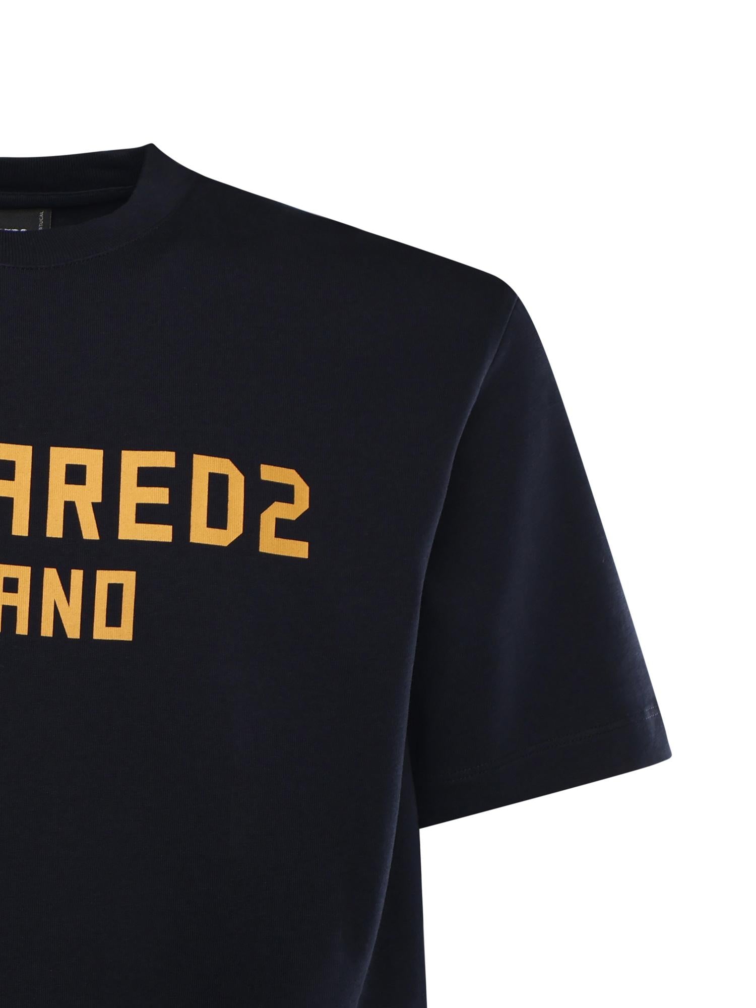 T-shirt in jersey con logo S74GD1520 D20106478 DSQUARED2 