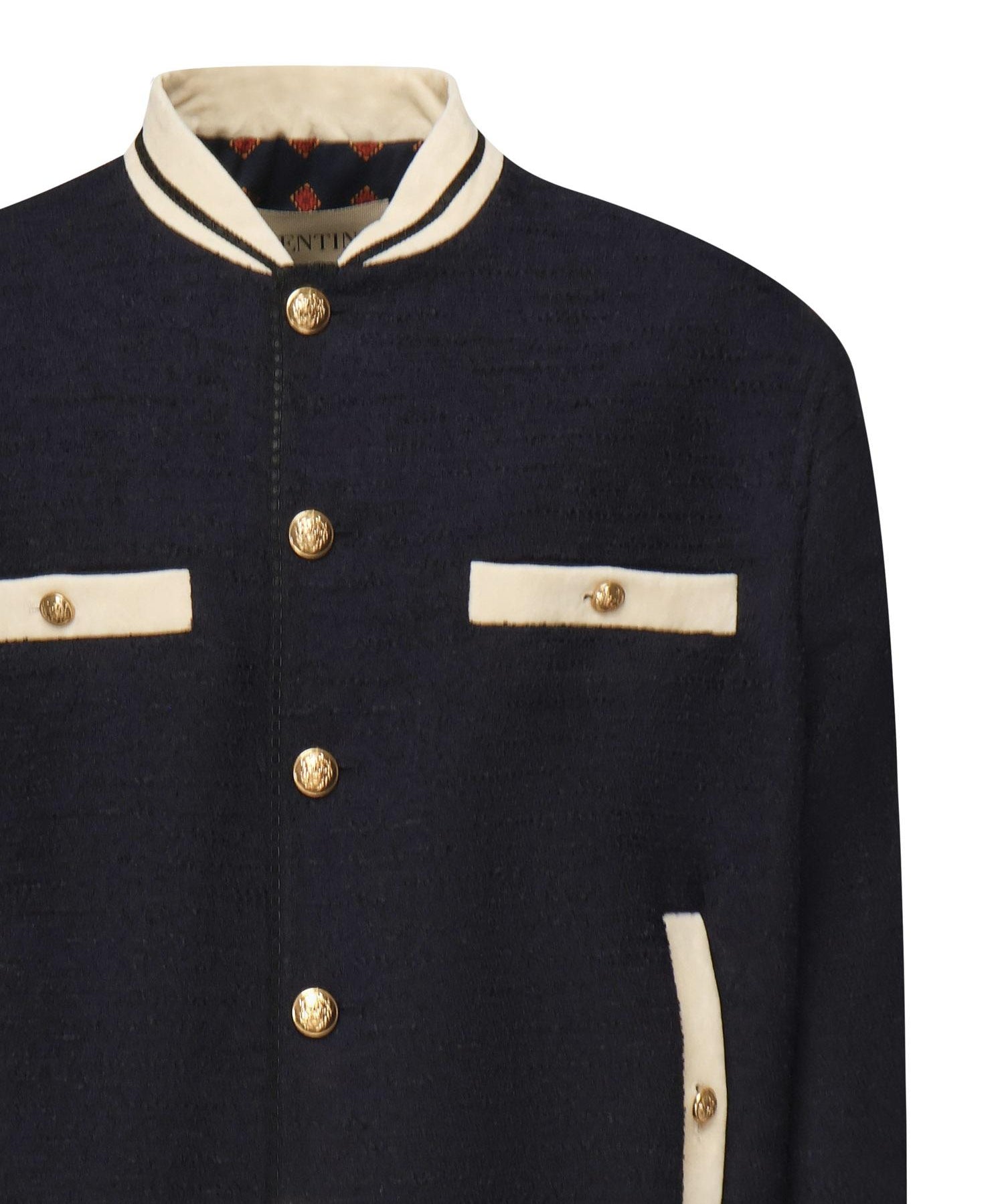 Bomber in tweed di cotone 7V3CIP68 AWL598 VALENTINO GARAVANI 