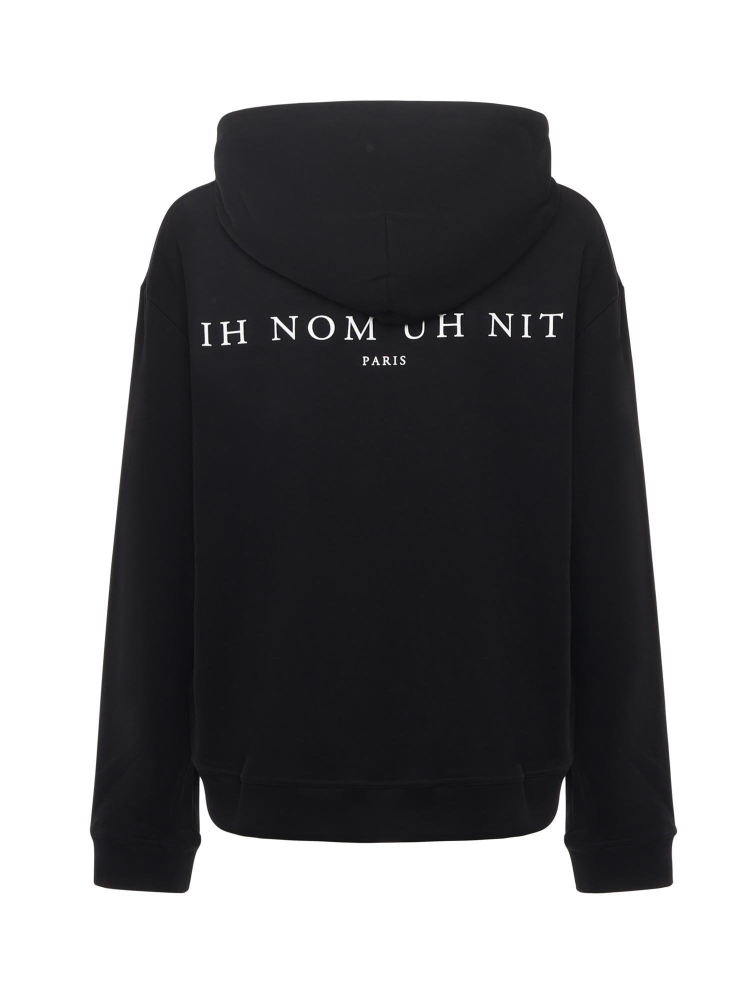 Felpa con stampa in cotone NUW25227 009 IH NOM UH NIT 