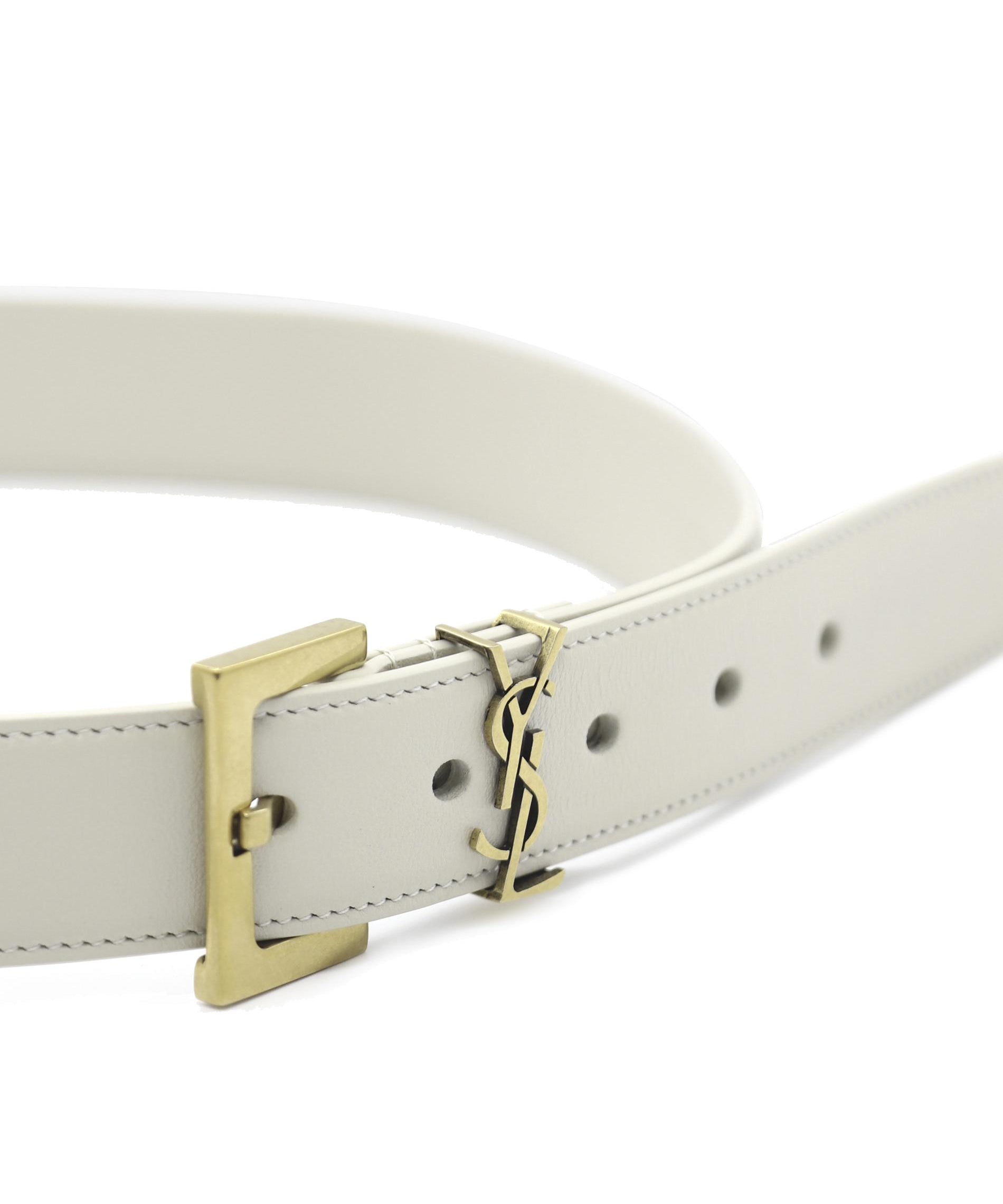 Cintura cassandre in pelle box lucida 634437 BOO0W9207 SAINT LAURENT 