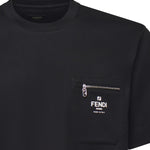 T-shirt in cotone con logo FY0936 ARYRF0QA1 FENDI 