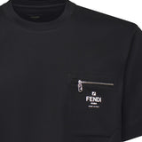 T-shirt in cotone con logo FY0936 ARYRF0QA1 FENDI 