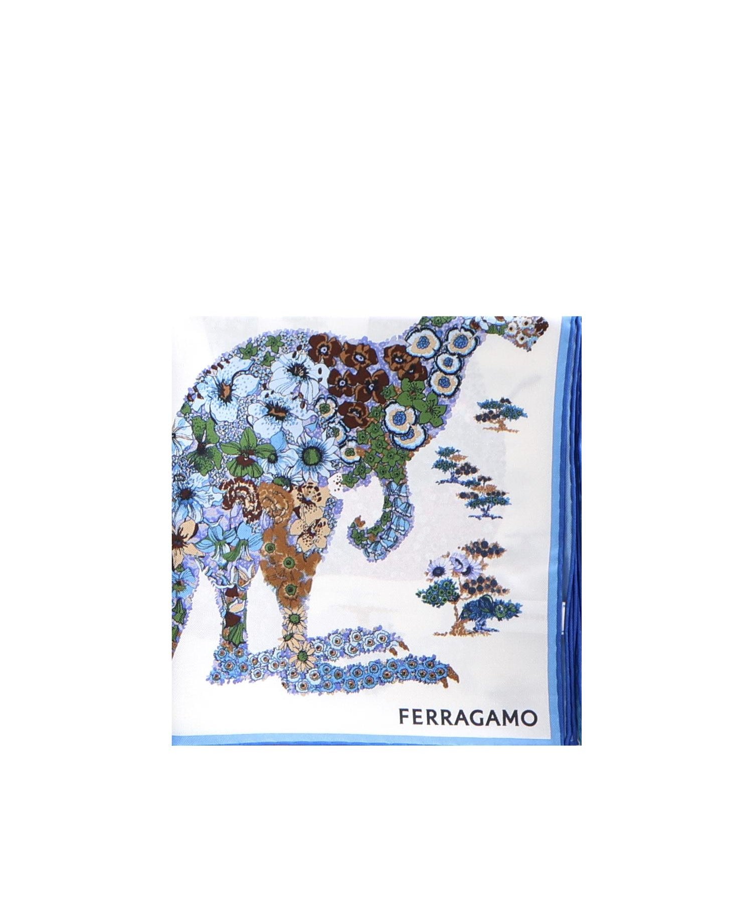 Foulard in seta con stampa 310217 785449003 FERRAGAMO 