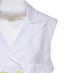 Gilet doppiopetto in lino 80AAP535 N0750003 GENNY 