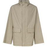 Giacca in gabardine con cappuccio Check 8083672 .B7311 BURBERRY 