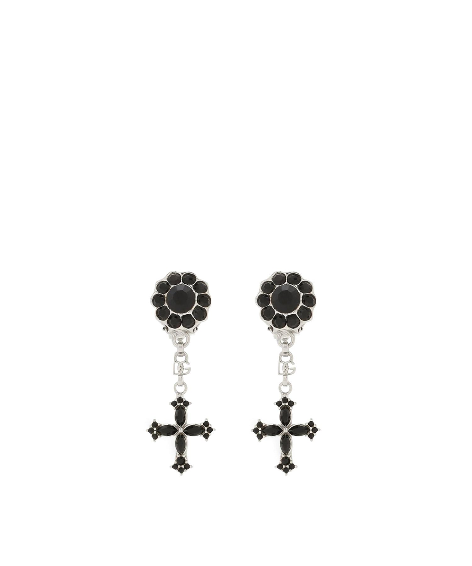 Orecchini pendenti con croci in strass WEQ4S3 W1111N0012 DOLCE & GABBANA 