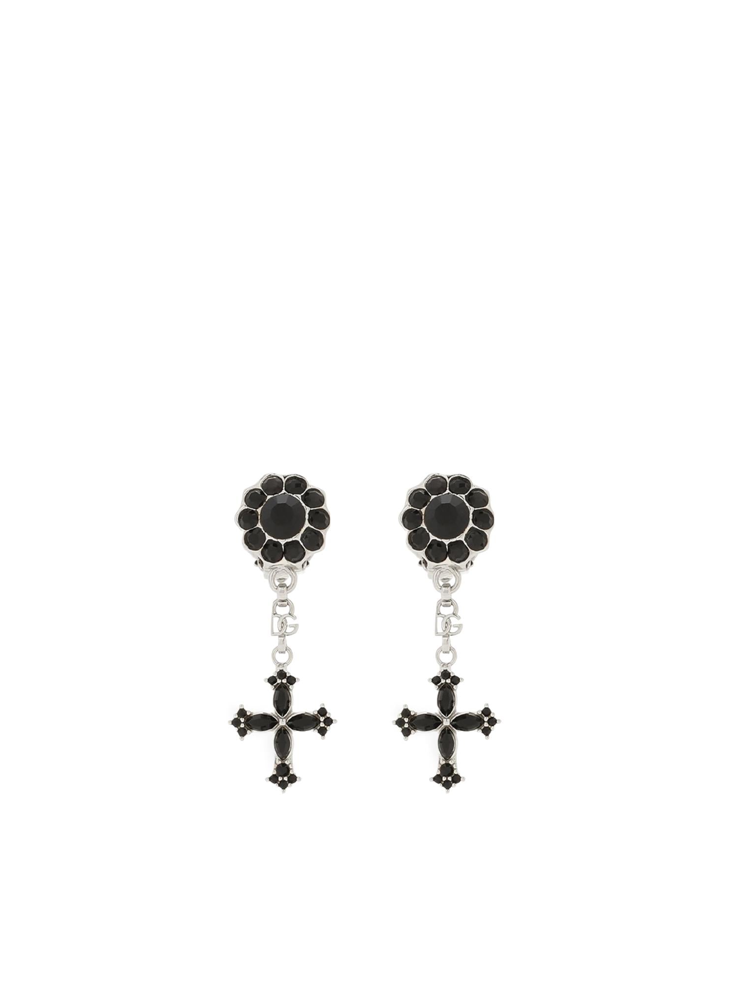 Orecchini pendenti con croci in strass WEQ4S3 W1111N0012 DOLCE & GABBANA 