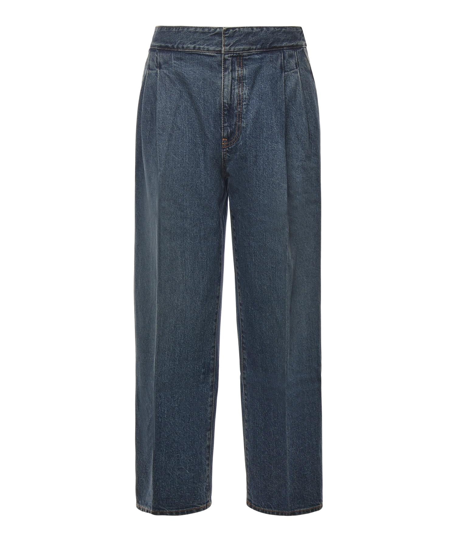 Jeans con pinces in denim AA9P1257D007B 517 ALAIA 