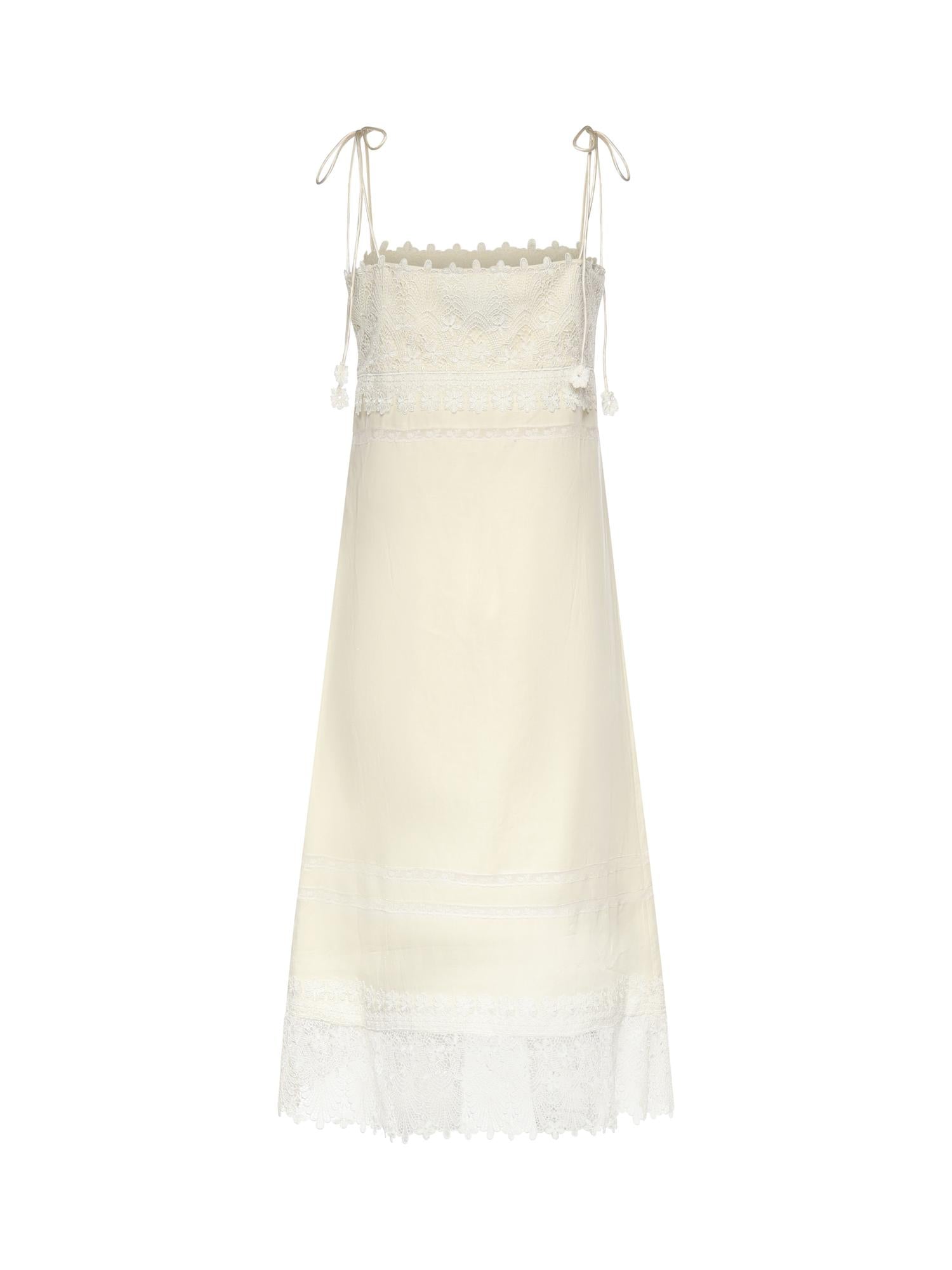 Abito midi in lino 8B3VAJM5 9M4A03 VALENTINO GARAVANI 