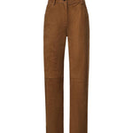Pantaloni in pelle effetto velluto a coste 288726  MAGDA BUTRYM 