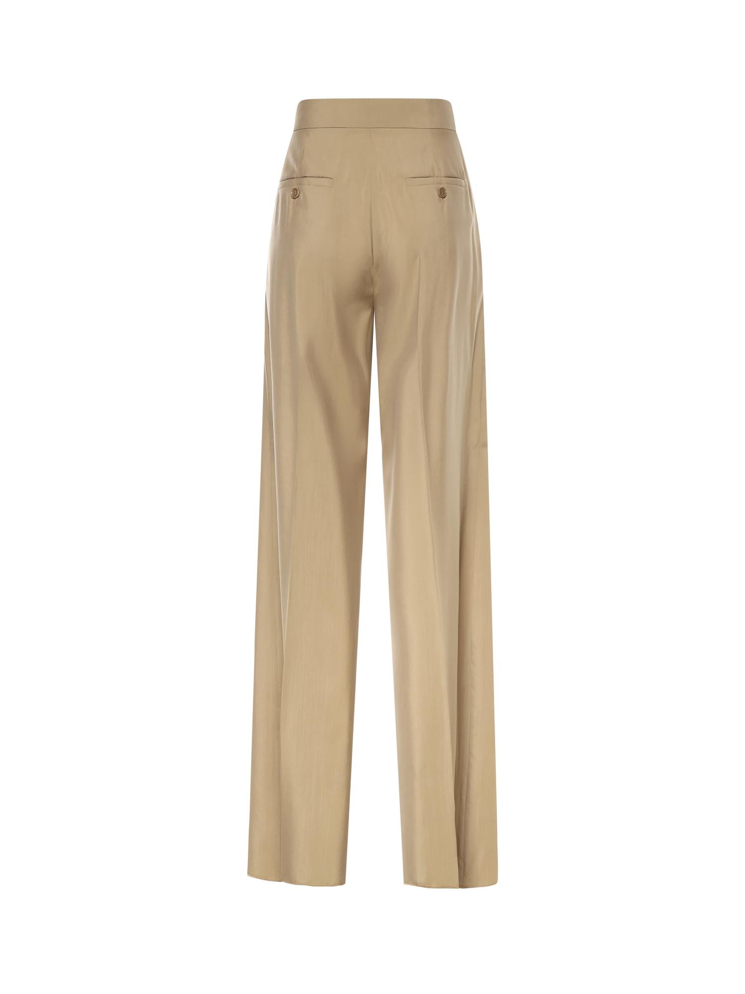 Pantalone in popeline di lana e seta 2611131173600 007 MAX MARA 