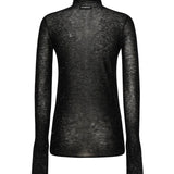 Maglia in lana con micro paillettes 105821 A2PMZ99 PINKO 