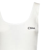 Tank top con logo in jersey CH25SJH12180 101 CHLOÉ 