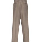 Pantaloni in misto lana con motivo gessato GMP01508 P00232660398 GOLDEN GOOSE 