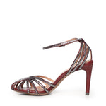 Sandali Serabi con strass 560Z75VK BURGUNDI BIBI LOU 