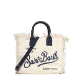 Borsa Colette in canvas con frange COL0001 02564L MC2 SAINT BARTH 