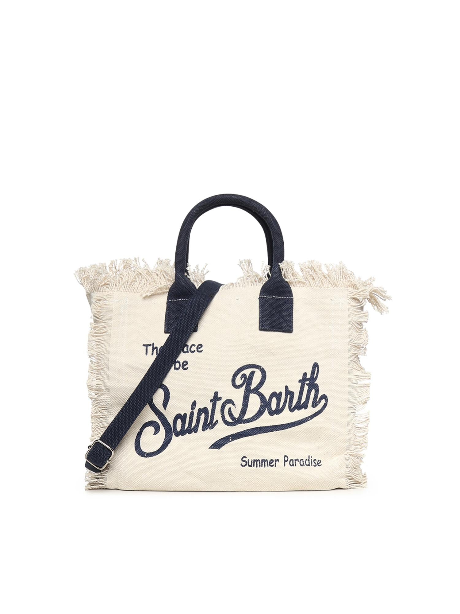 Borsa Colette in canvas con frange COL0001 02564L MC2 SAINT BARTH 