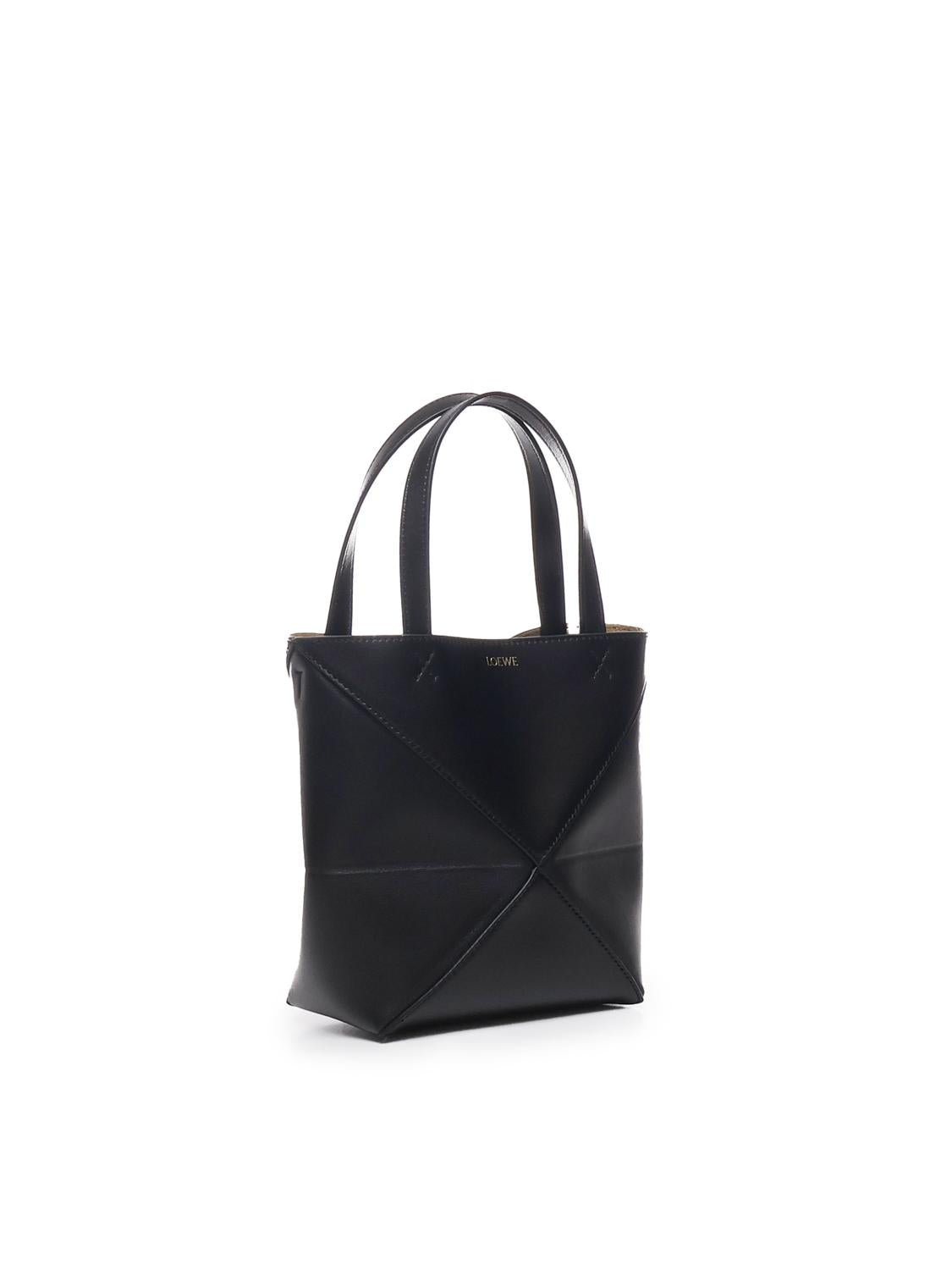 Borsa mini Puzzle Fold in vitello A657V25X01 1100 LOEWE 