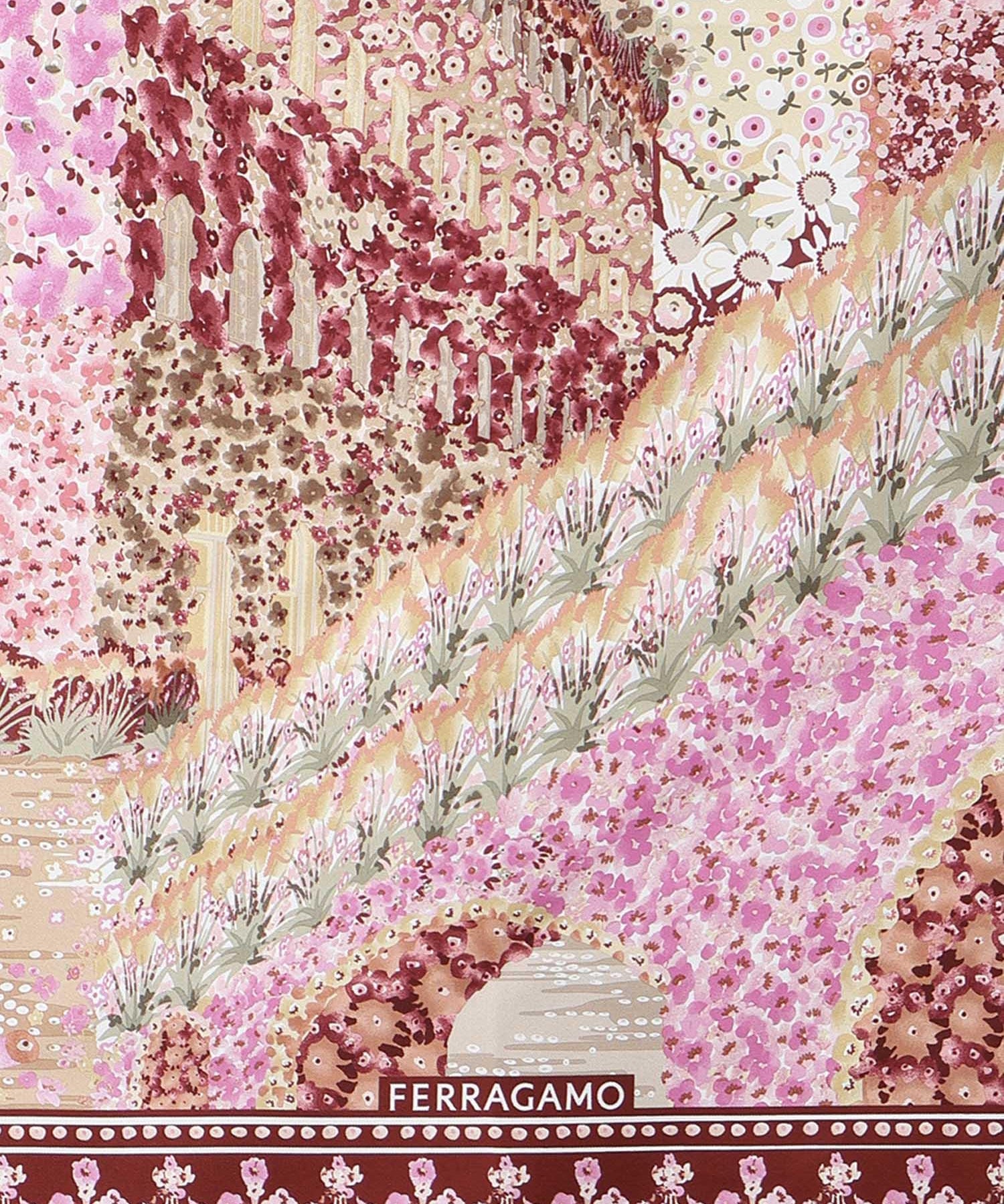 Foulard in seta con stampa 310220 789938002 FERRAGAMO 