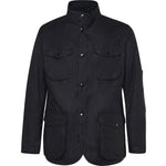 GIACCA CASUAL OGSTON WAX JKT IN COTONE NERO MWX0700 BK11 BARBOUR 