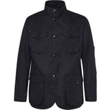GIACCA CASUAL OGSTON WAX JKT IN COTONE NERO MWX0700 BK11 BARBOUR 