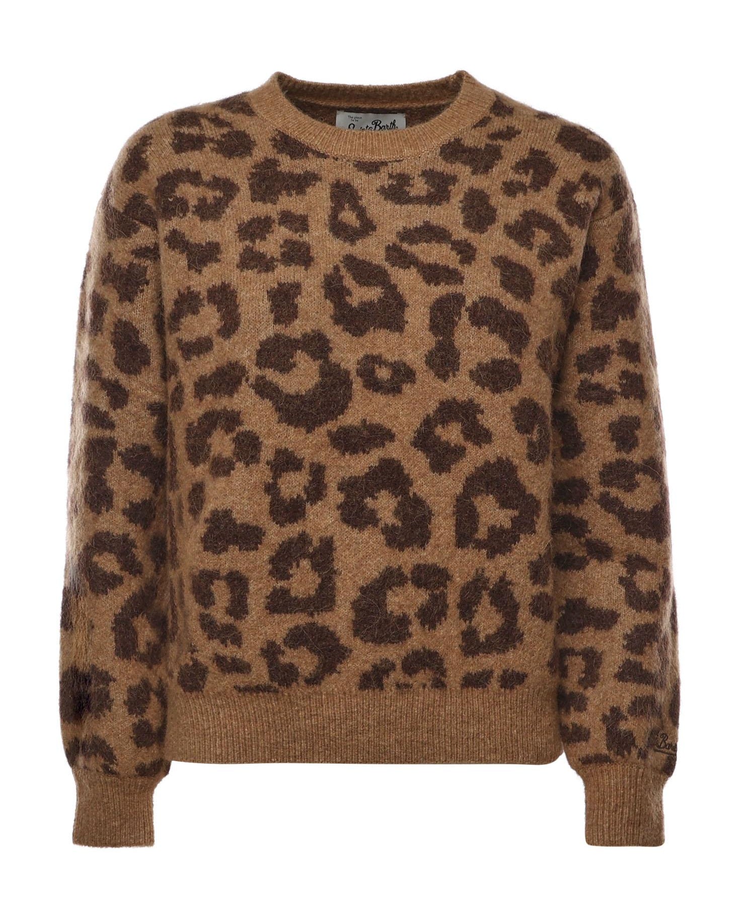 Maglione con stampa animalier DNI0001 00702I MC2 SAINT BARTH 