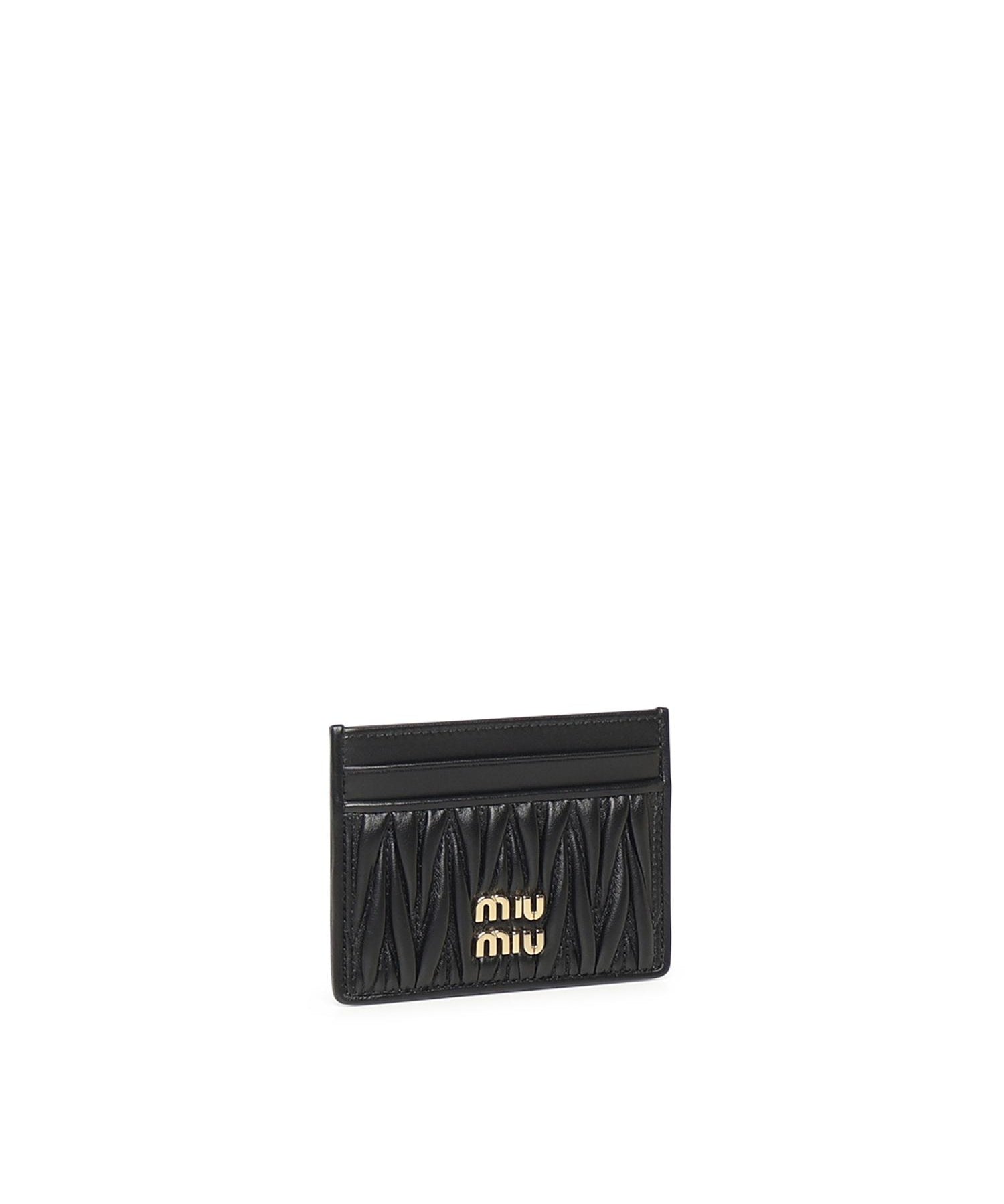 Portacarte in nappa matelassé 5MC076 AFPPF0002 MIU MIU 