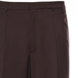 Pantalone regular in misto lana B6F0051 69M AMARANTO 