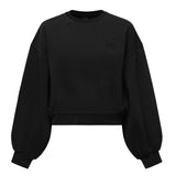 Felpa cropped con logo 105510 A2RBZ99 PINKO 