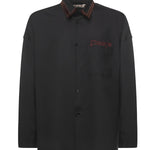 Camicia in lana con logo CUMU0061Q1 TW83900N99 MARNI 