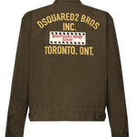 Giacca con zip e logo<BR/> S74AM1581 S41794728 DSQUARED2 