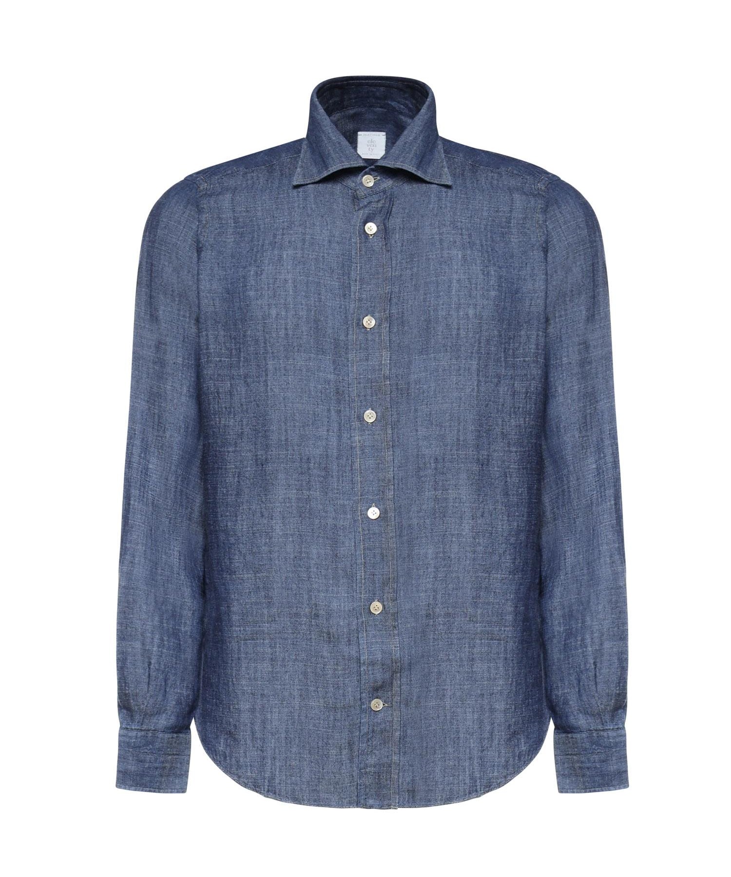 Camicia in lyocell e lino M75CAMK08TES0M146 11 ELEVENTY 