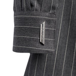 Miniabito chemisier in fresco di lana gessato DA569 ES0080D903 DONDUP 