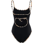 Costume da bagno con finiture Check 8118807 A1189 BURBERRY 