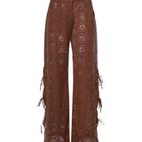 Pantaloni in pizzo KII0001 02230L MC2 SAINT BARTH 