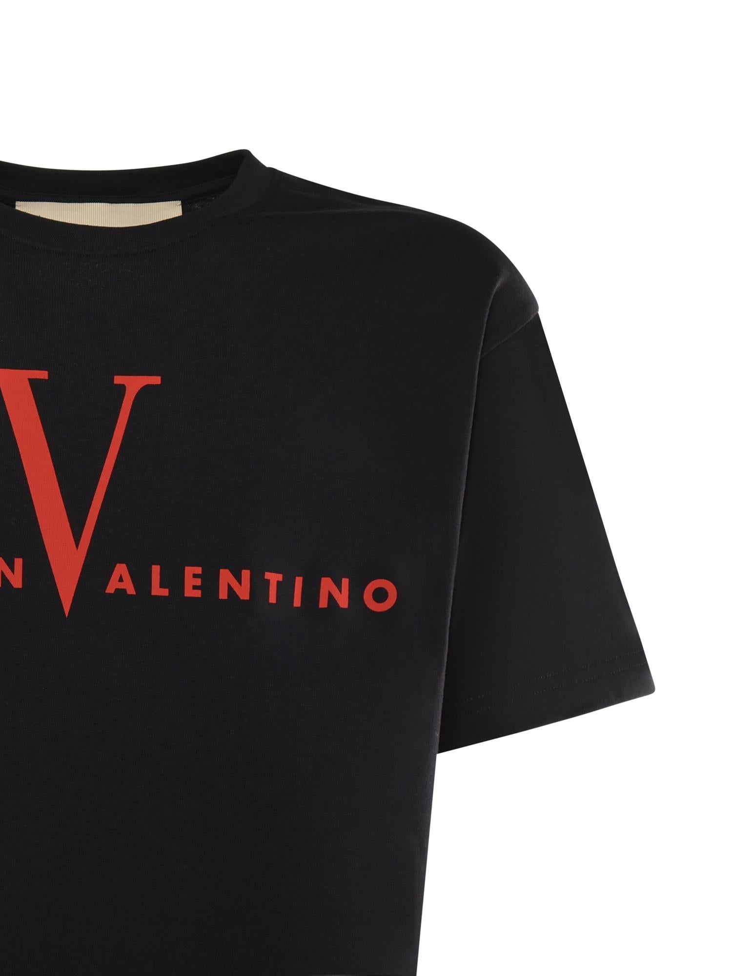 T-shirt in cotone con stampa 8V3MG16P BAQ0NR VALENTINO GARAVANI 