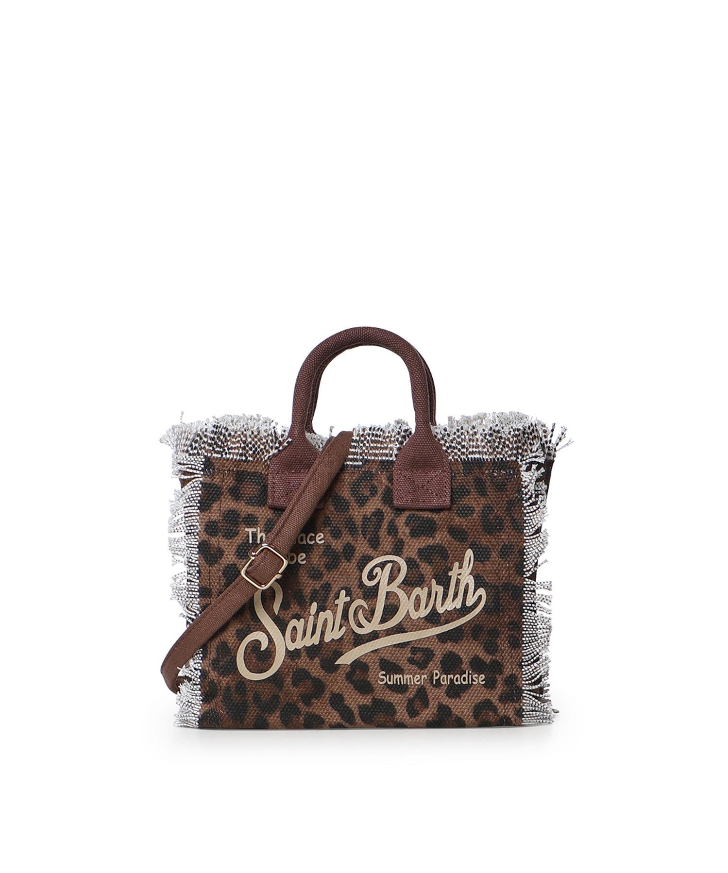 Borsa Vanity mini in canvas leopardato VAMI001 00190L MC2 SAINT BARTH 