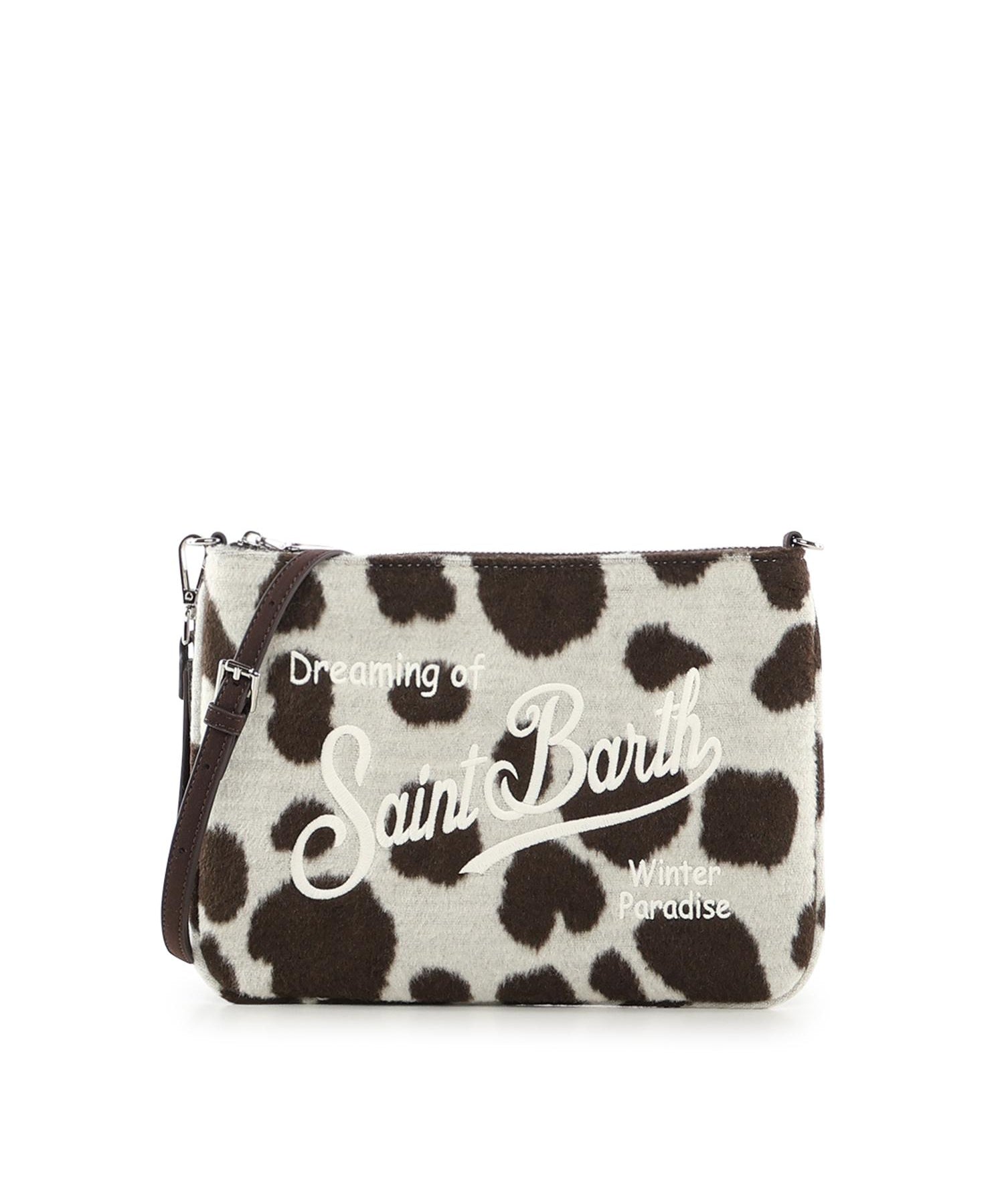 Pochette in misto lana con logo PAR0025 01434I MC2 SAINT BARTH 