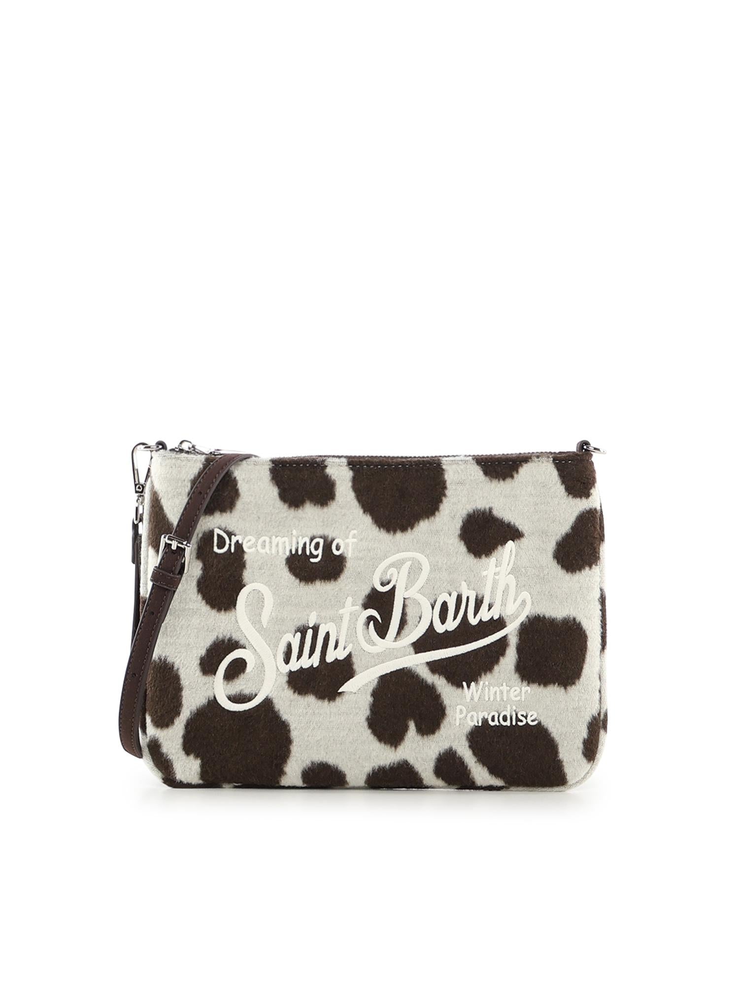 Pochette in misto lana con logo PAR0025 01434I MC2 SAINT BARTH 