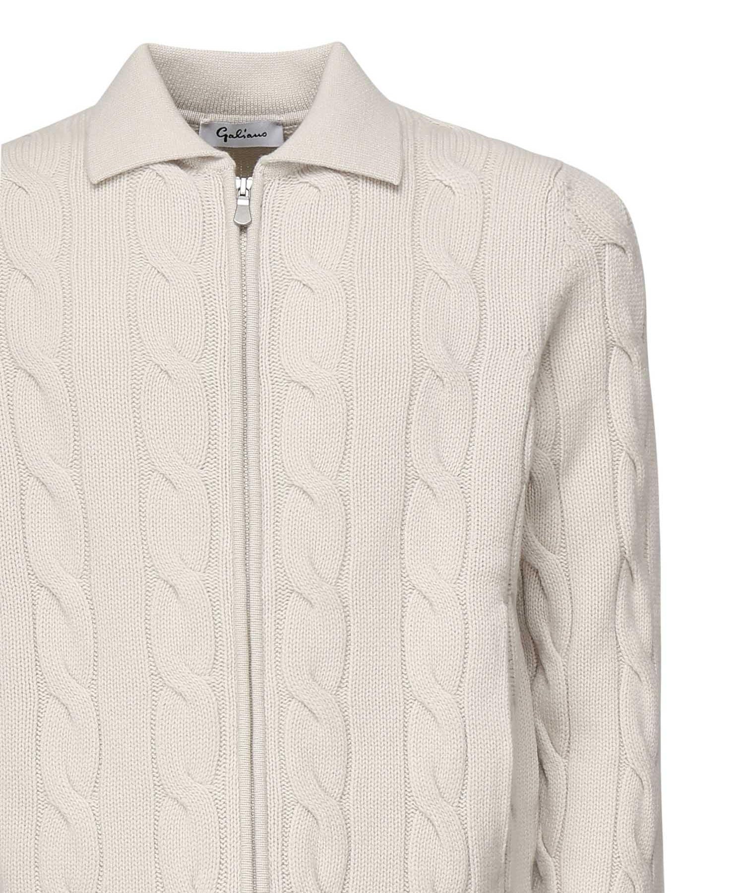 Giacca cardigan a coste<BR/> 3180 19652113 GALIANO 