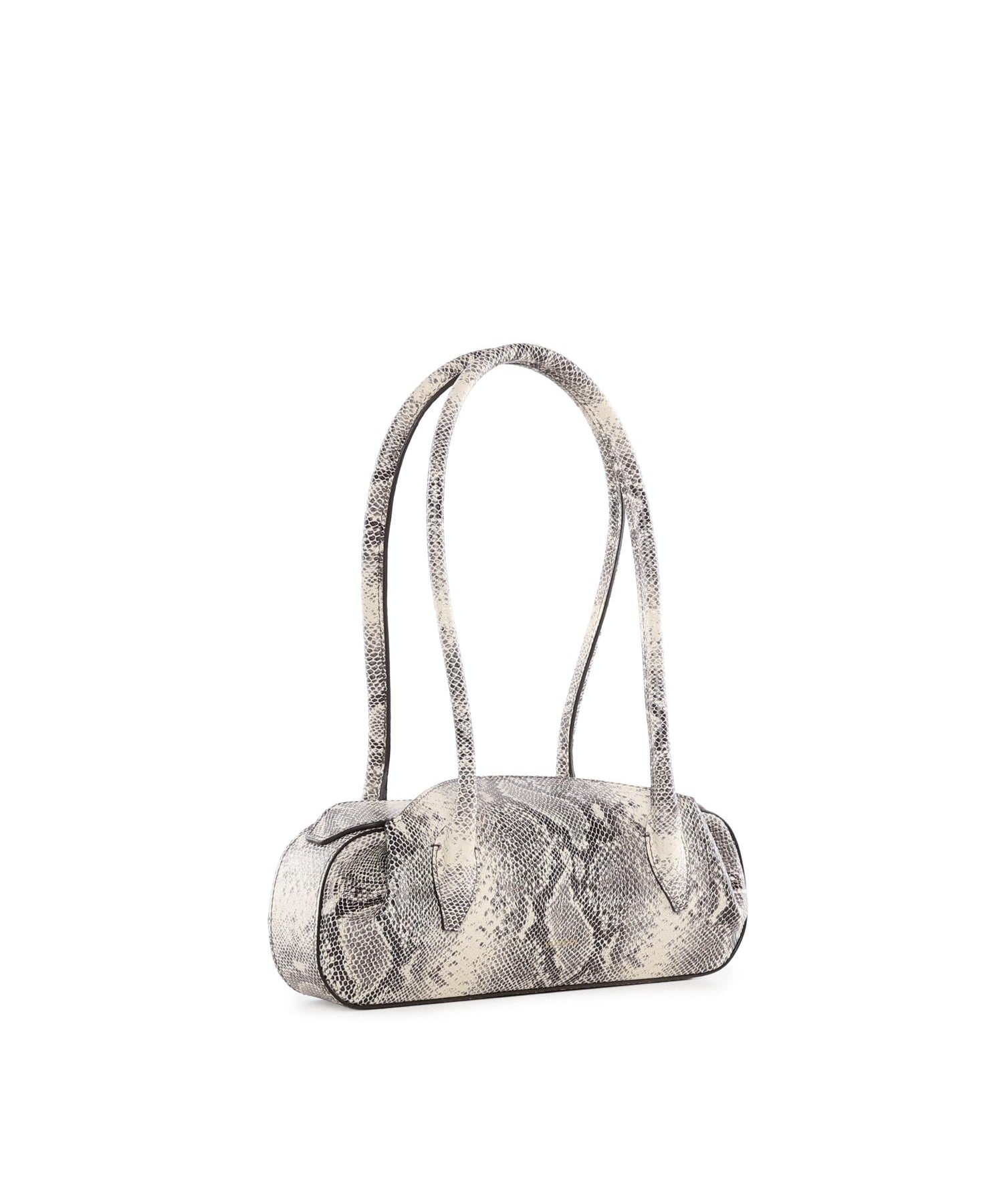 Borsa a spalla Oyster in pelle OYSTER SHOULDER BAG MINI ASH SNAKER YUZEFI 