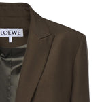 Giacca drappeggiata in lana S359Y03XAE 4160 LOEWE 