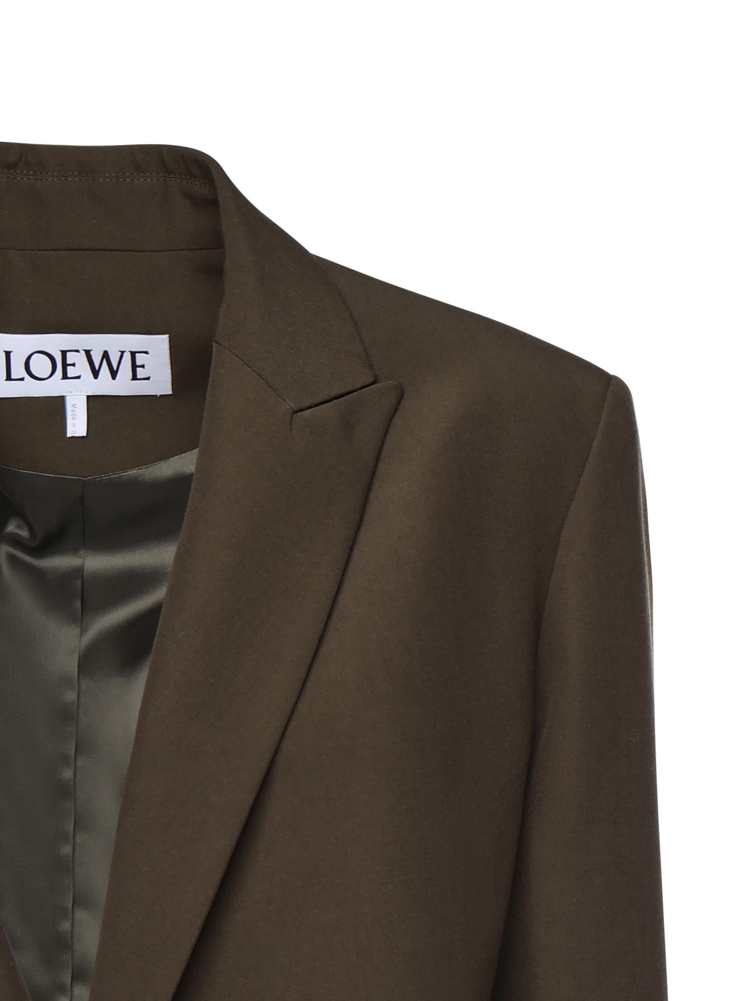 Giacca drappeggiata in lana S359Y03XAE 4160 LOEWE 