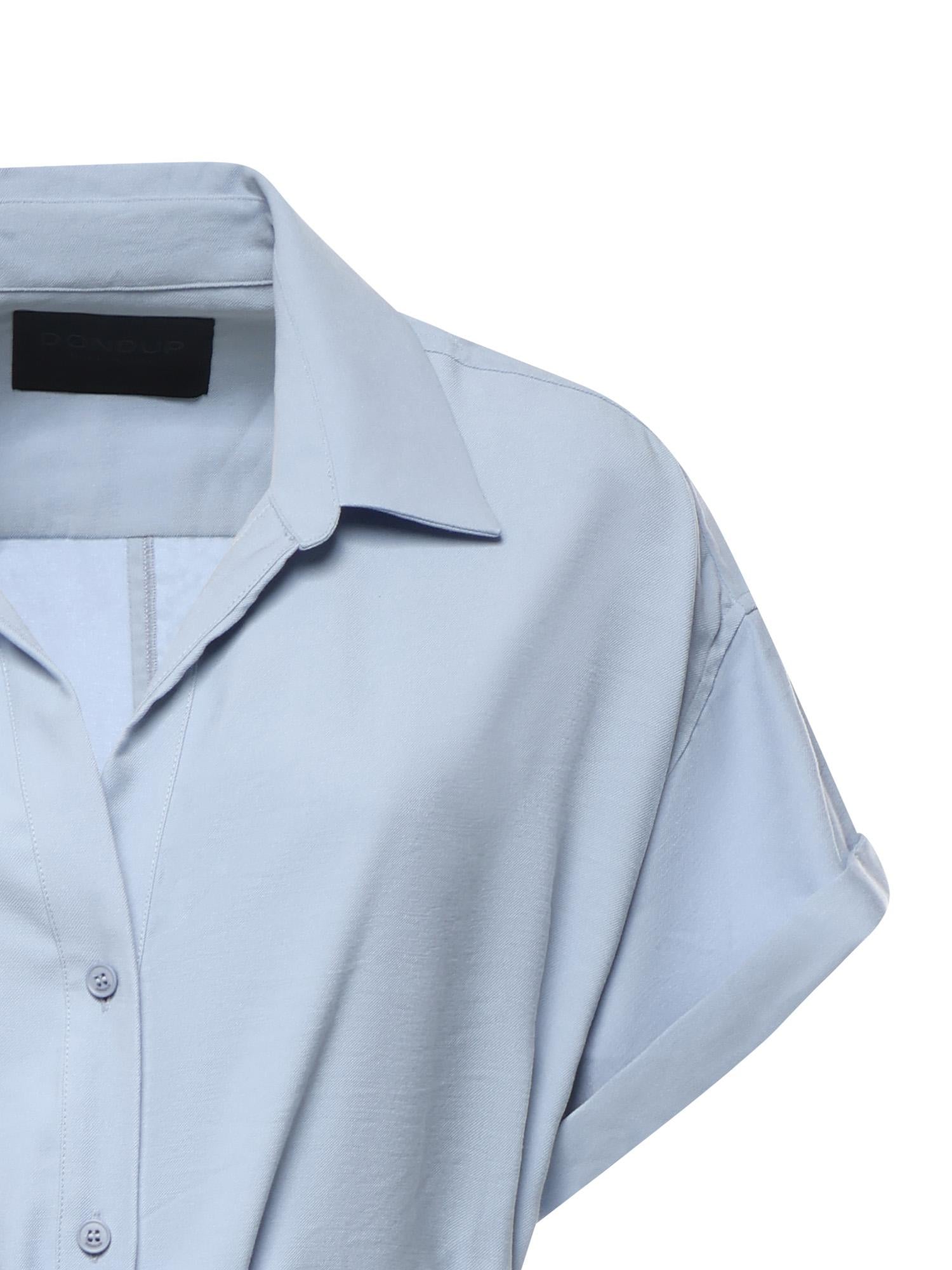 Abito lungo in gabardine di viscosa DA525 IF0049DXXX858 DONDUP 