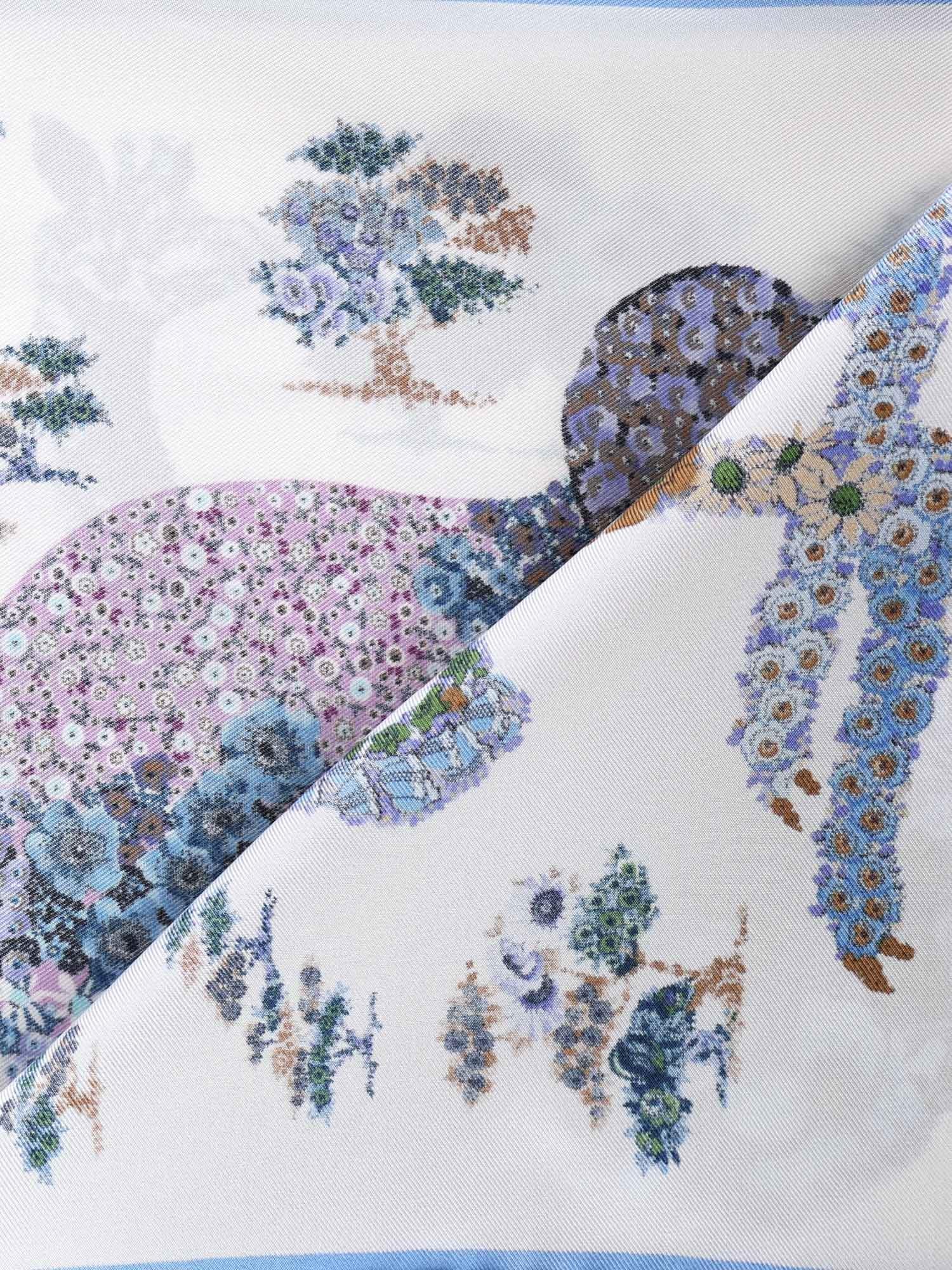 Foulard in seta con stampa 310217 785449003 FERRAGAMO 