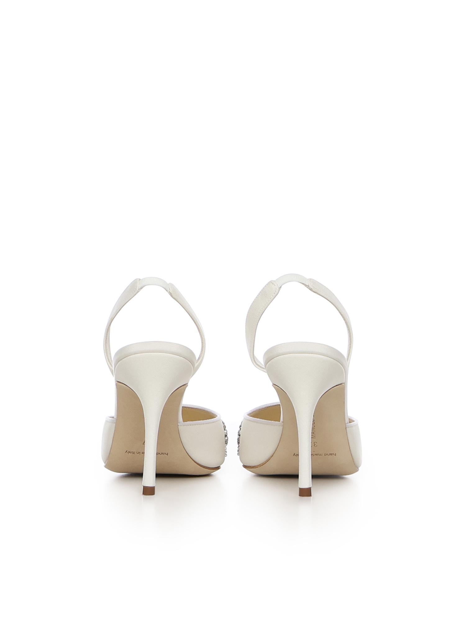 Décolleté Ralyne in crepe de chine 4252060 1205 MANOLO BLAHNIK 